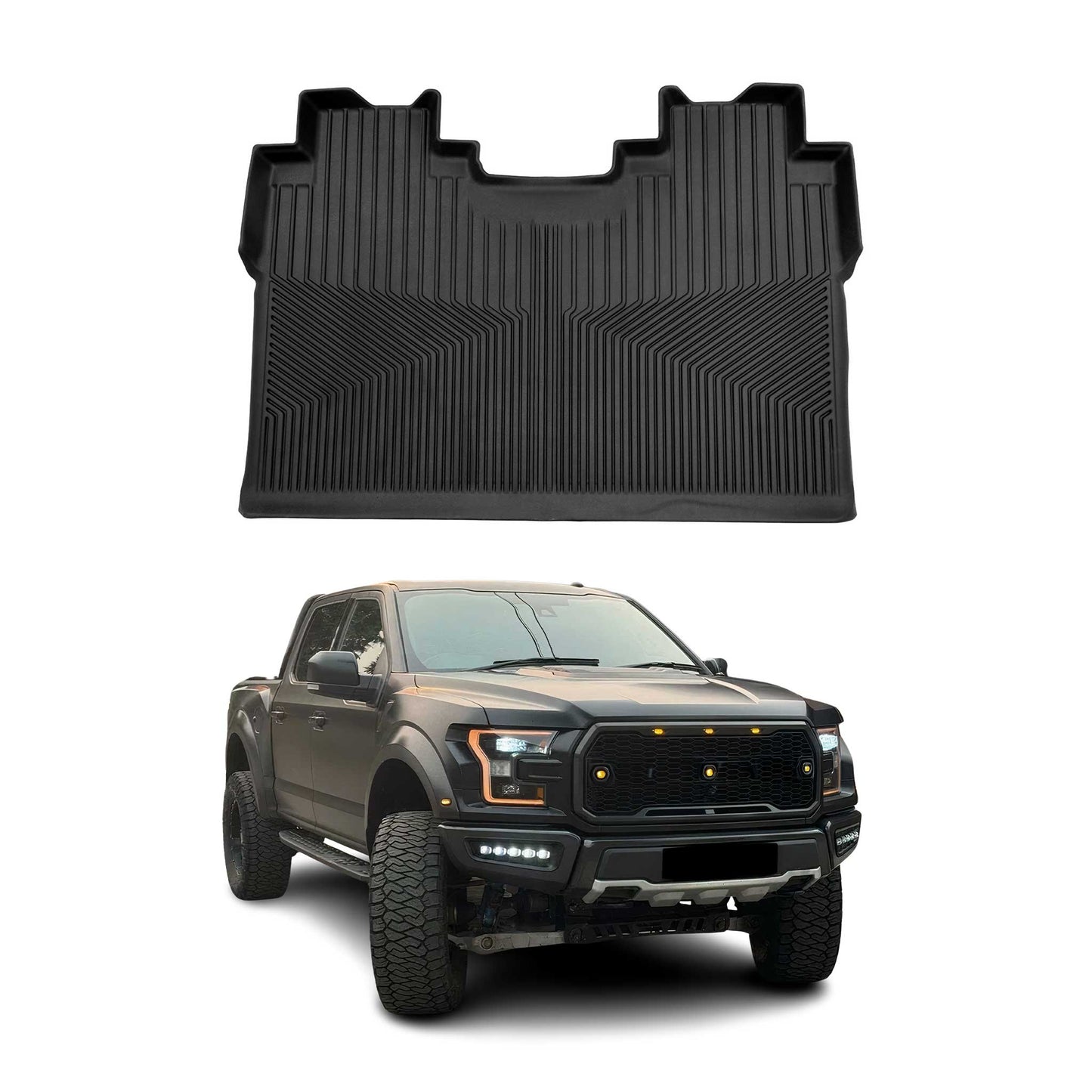 2015-2020 Ford F-150 SuperCrew Premium Floor Mats Liners Second Row Rear