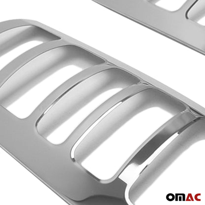 OMAC Trunk Tail Light Trim Frame for Ford Transit Connect 2010-2013 Steel Silver 2Pcs 2620101