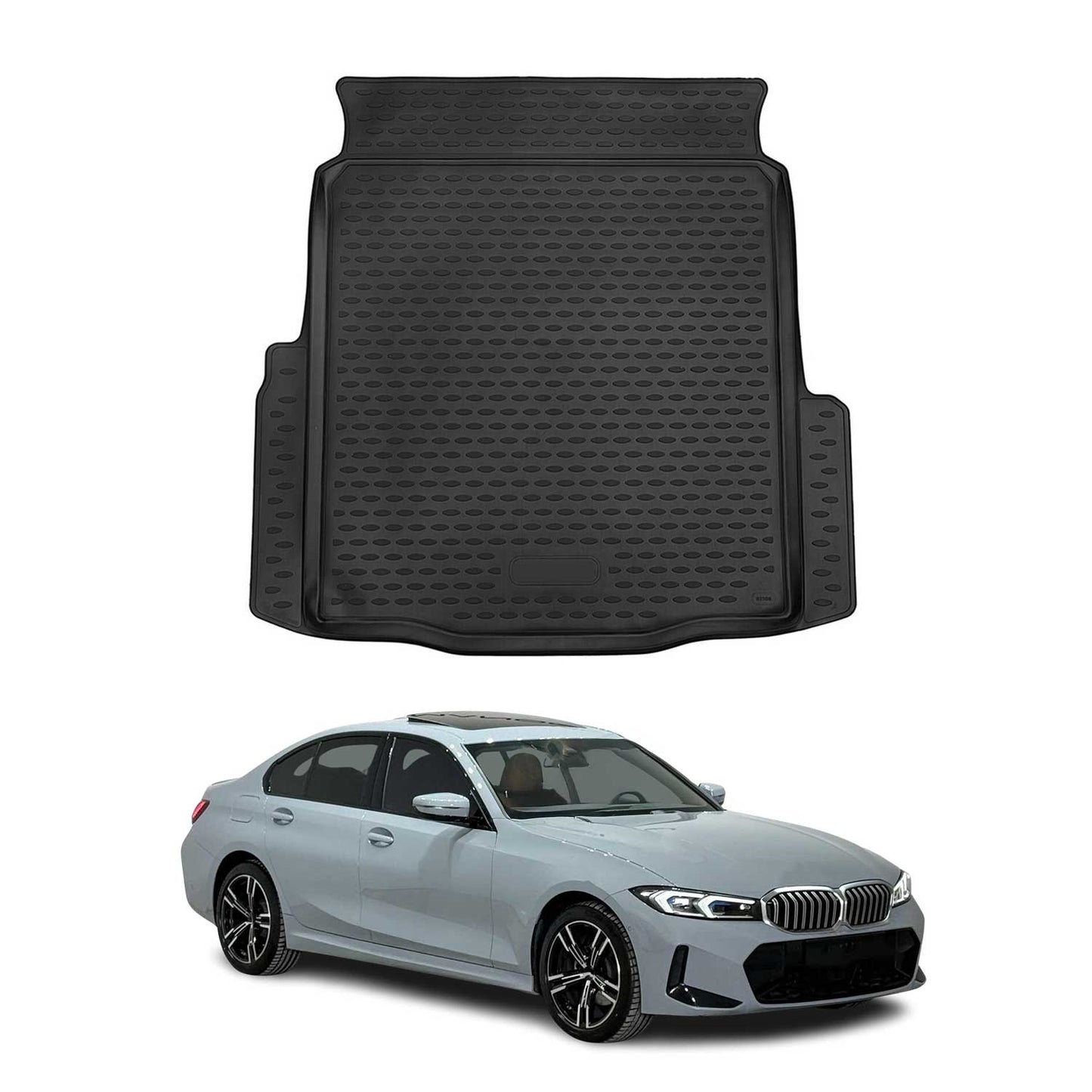2021-2024 BMW 3 Series G20 Sedan 2019-2024 / M3 G80 Cargo Liner Trunk Mat All Weather Black