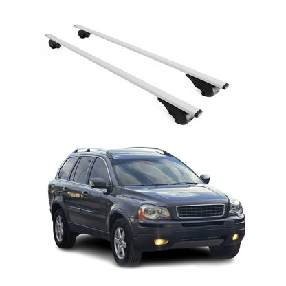 2003-2014 Volvo XC90 Roof Rack Cross Bars Silver