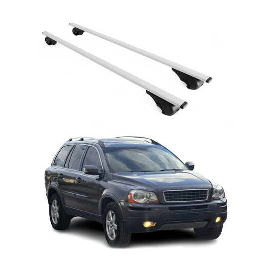 2003-2014 Volvo XC90 Roof Rack Cross Bars Silver