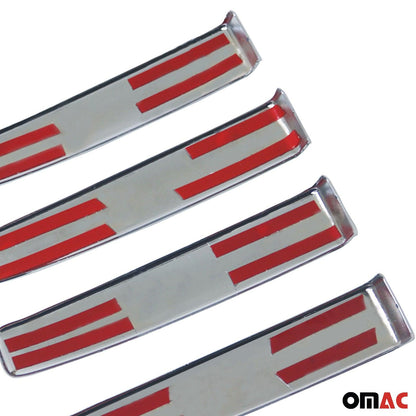 OMAC Car Door Handle Cover Protector for RAM ProMaster 2014-2024 Silver Chrome 4 Pcs '2523043