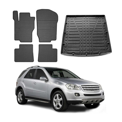 1997-2005 Mercedes M ML Class W163 Floor Mats & Cargo Liner Full Set All Weather