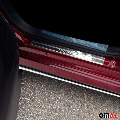 OMAC Door Sill Scuff Plate Scratch for Ford Fiesta 2011-2019 Hatchback Steel 4x 2614091S