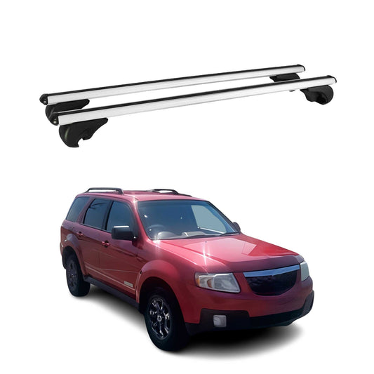 2008-2011 Mazda Tribute Roof Rack Cross Bars Silver