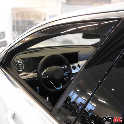 2017-2023 Mercedes E Class S213 Wagon Window Visor Vent Rain Deflector 2Pcs Smoke