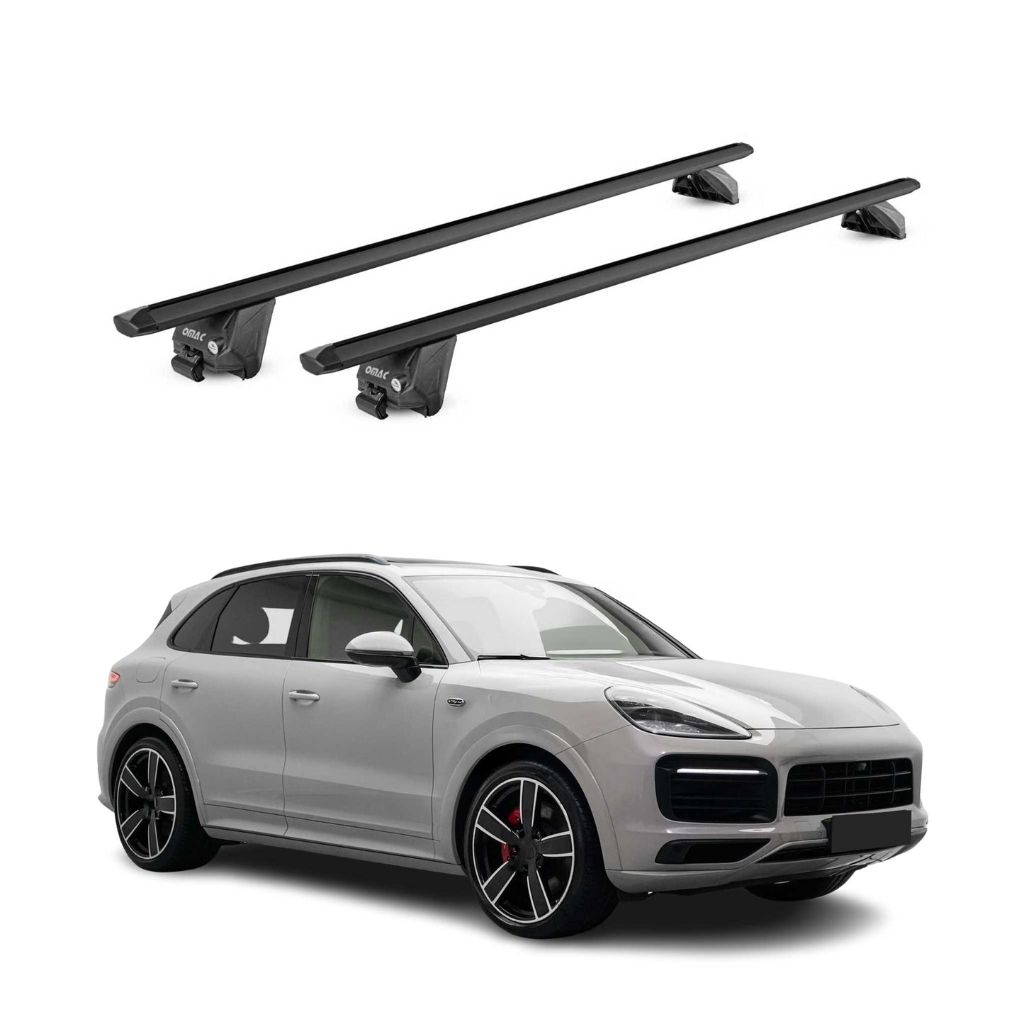 2019-2025 Porsche Cayenne Roof Rack Cross Bars Black