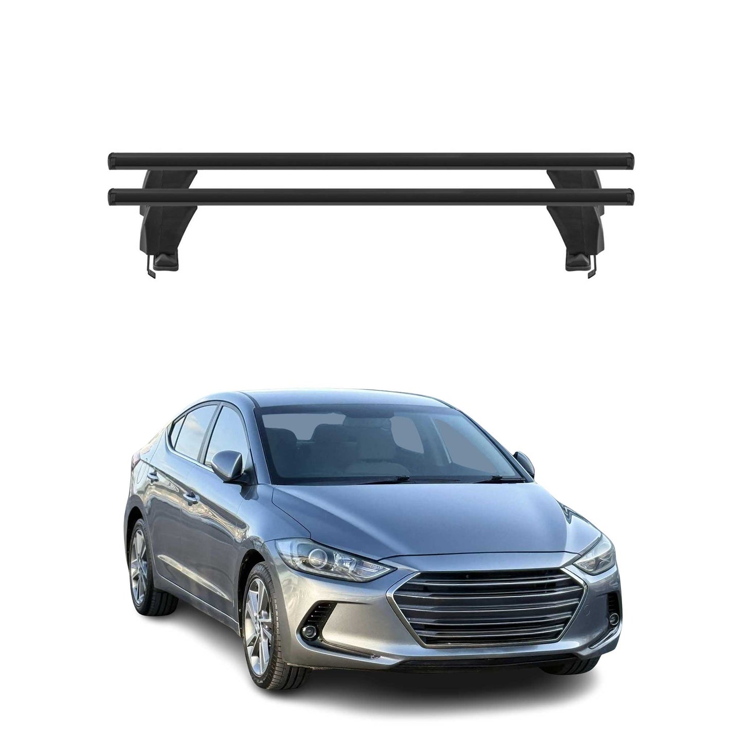 2017-2025 Hyundai Elantra Roof Rack Cross Bars Black