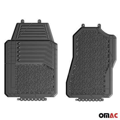 OMAC BF Goodrich Floor Mats Liners for Chevrolet & GMC Trucks SUV All Weather Black Rubber 96BF446