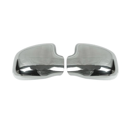 OMAC Side Mirror Cover Caps Fits Renault Duster 2012-2017 Steel Silver 2 Pcs 2004111
