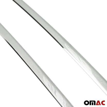OMAC Trunk Tail Light Trim Frame for Ford Focus 2012-2018 Steel Silver 1Pc 2608152