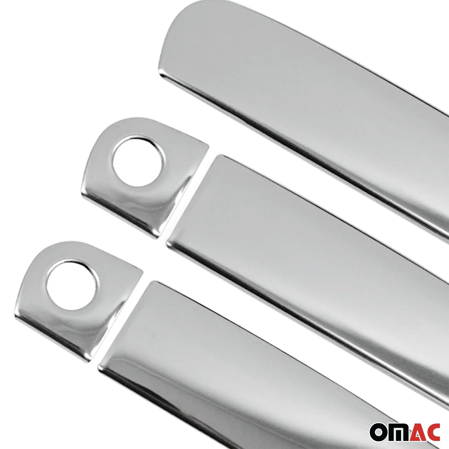 OMAC Car Door Handle Cover Protector for Audi A3 2008-2011 Steel Chrome 5 Pcs 1103046