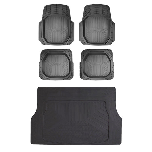 Toyota Camry Semi-Custom fit Floor Mats & Cargo Liner Waterproof 3D Black 6Pcs
