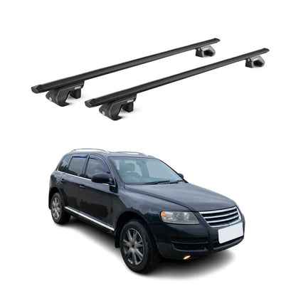 2004-2018 VW Touareg Roof Rack Cross Bars Black