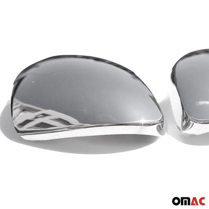OMAC Side Mirror Cover Caps Fits VW Tiguan 2009-2017 Steel Silver 2 Pcs 7514111