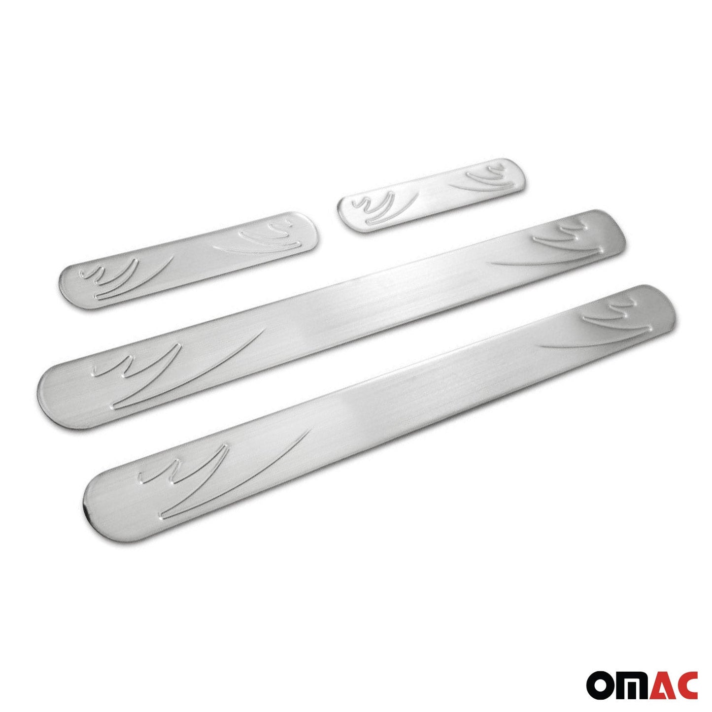 OMAC Door Sill Scuff Plate Scratch Protector for Toyota Yaris 2013-2020 Steel 4x 7016091