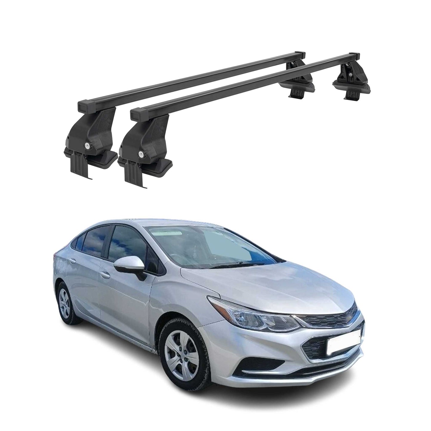 2016-2019 Chevrolet Cruze HB Roof Rack Cross Bars Black