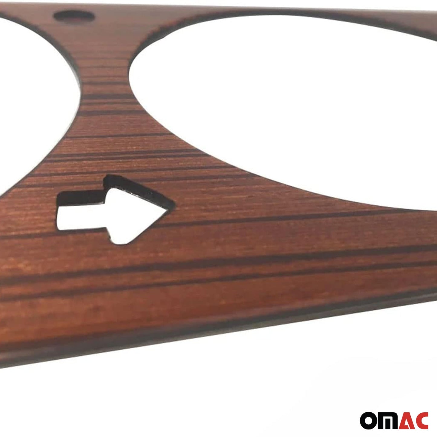 OMAC Genuine Wooden Zebrano Instrument Gauge Panel Frame for Mercedes W124 4727215-Z2