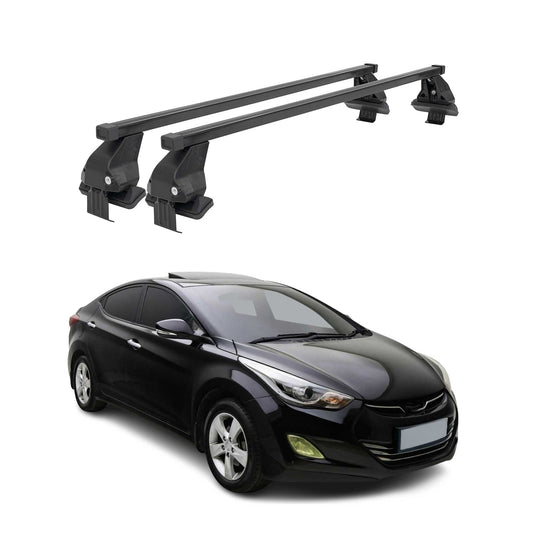 2011-2016 Hyundai Elantra Sedan Roof Rack Cross Bars Black