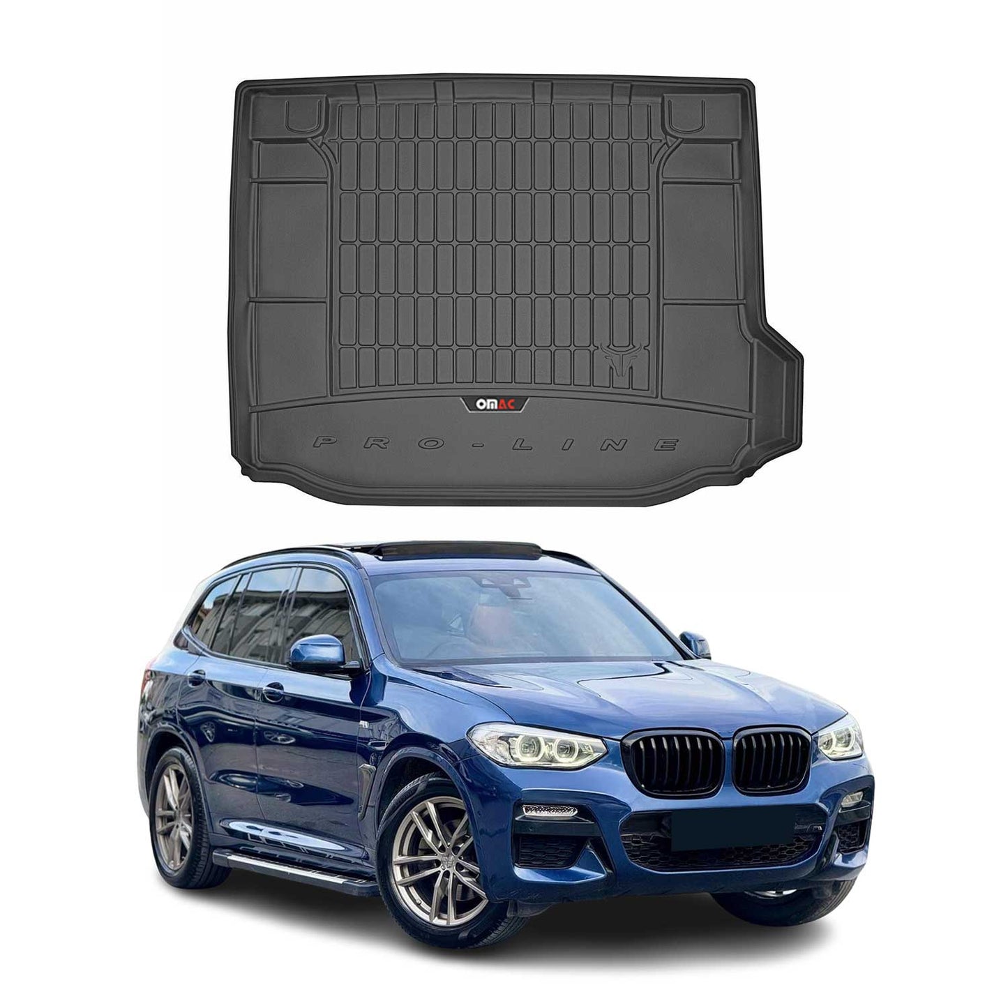 2018-2024 BMW X3 G01 Premium Cargo Liner Trunk Mat All Weather Heavy Duty Black