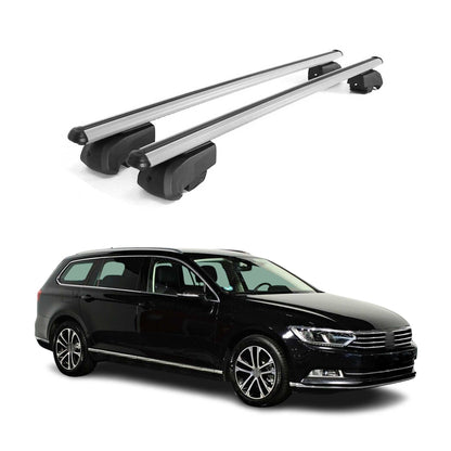 2015-2019 VW Passat B8 Variant Roof Rack Cross Bars Silver
