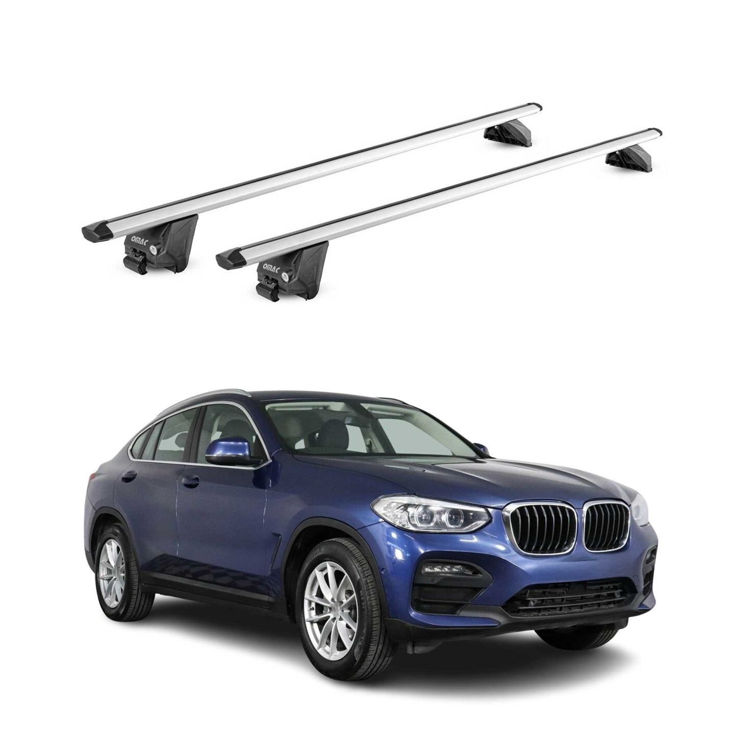 2015-2025 BMW X4 F26 G02 Roof Rack Cross Bars Silver