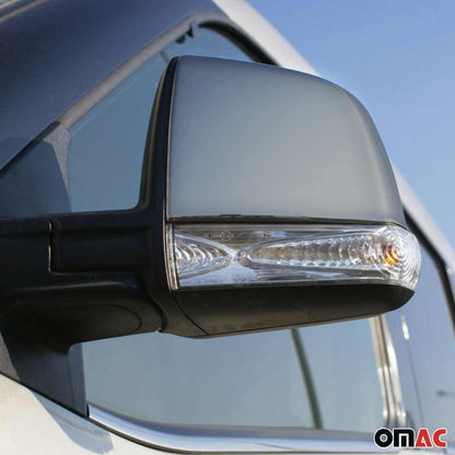 OMAC Fits RAM Promaster City 2015-2022 Dark Chrome Side Mirror Cover Cap 2 Pcs 2524112B