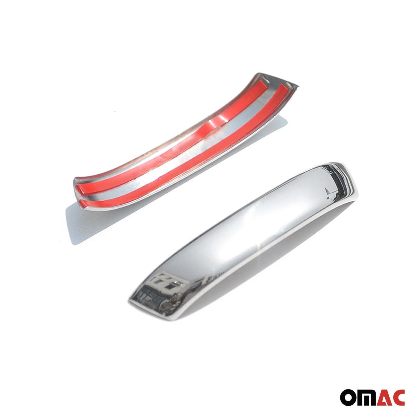 OMAC Car Door Handle Cover Trim for Smart ForTwo 1998-2007 Steel Chrome 2 Pcs '4750042