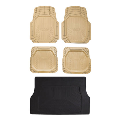 OMAC Floor Mats and Cargo Liners Semi Custom Universal for Cars SUV Beige