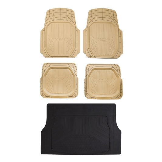 OMAC Floor Mats and Cargo Liners Semi Custom Universal for Cars SUV Beige