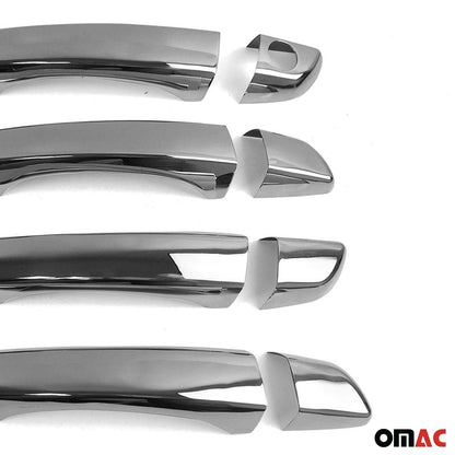 OMAC Car Door Handle Cover Protector for Citroen C3 Aircross 2017-2024 Steel 8 Pcs '1540041