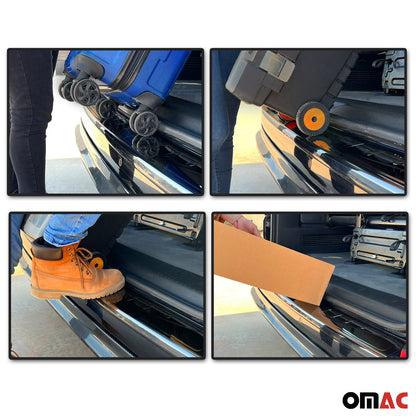 OMAC Chrome Rear Bumper Guard Trunk Sill Protector Steel For Citroen Jumpy 2017-2023 5726093