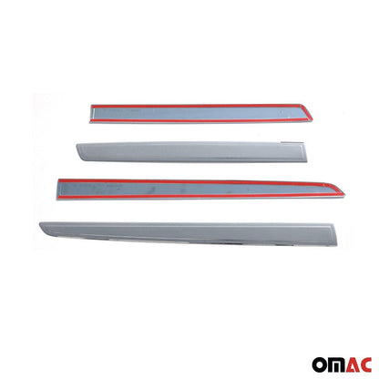 OMAC Side Door Molding Trim for Citroen Berlingo 2008-2019 Steel Silver 4x 5723131