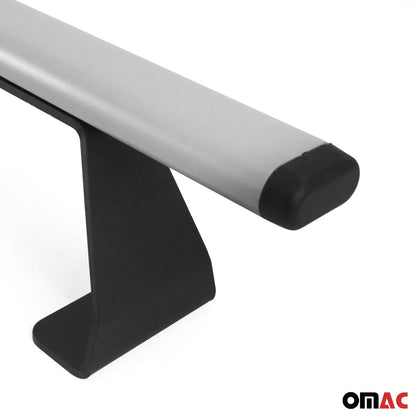OMAC Trunk Bed Roof Racks Cross Bars for RAM ProMaster City 2015-2022 Metal Gray 2524910-2