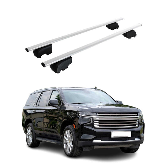 2021-2025 Chevrolet Tahoe Roof Rack Cross Bars Silver