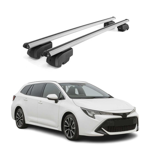 2019-2025 Toyota Corolla Touring Sports Roof Rack Cross Bars Silver