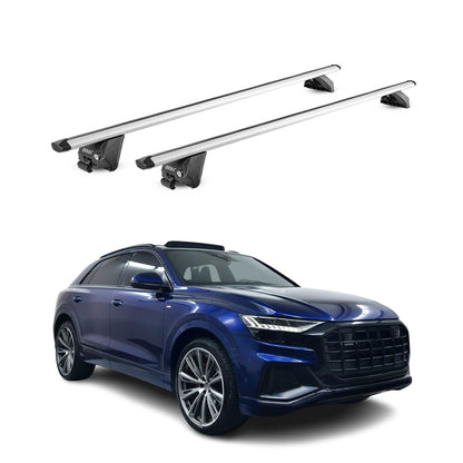 2019-2025 Audi Q8 Roof Rack Cross Bars Silver