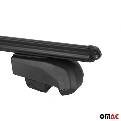 OMAC Lockable Roof Racks Luggage for Mercedes GLC Class X254 2023-2024 Alu Black G003017