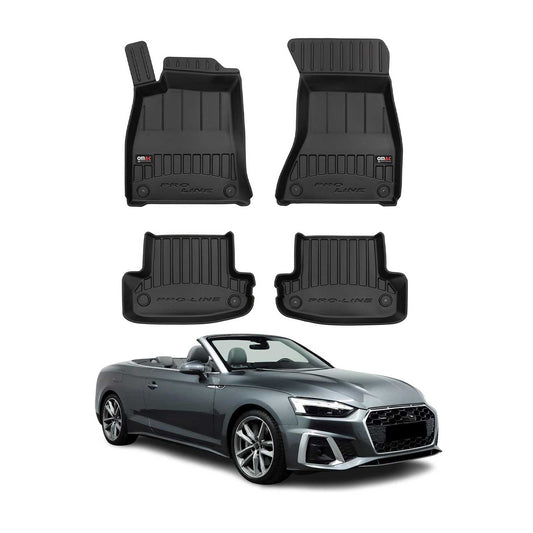 2018-2024 Audi A5 Coupe Cabrio Premium Floor Mats Liners Full Set All Weather Heavy Duty