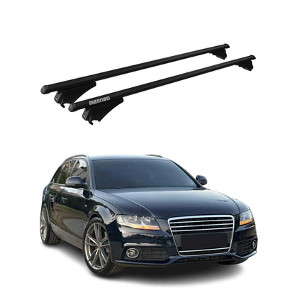 Top Roof Racks Cross Bars for Audi A4 Allroad 2013-2015 Black Alu 2Pcs