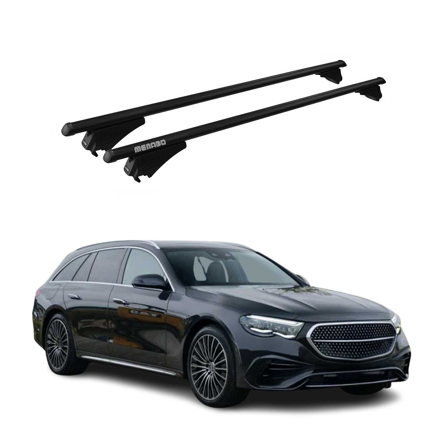2017-2023 Mercedes E Class S213 Wagon Roof Rack Cross Bars Black