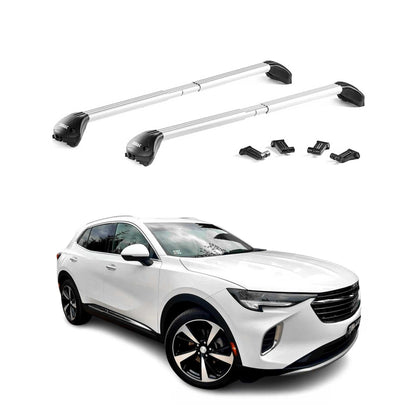 2021-2024 Buick Envision Roof Rack Cross Bars Silver Luggage Carrier 2 Pcs