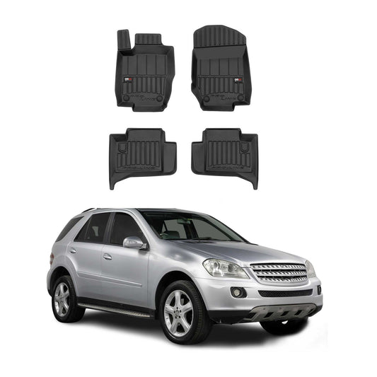 2005-2011 Mercedes M Class W164 Premium Floor Mats Liners Full Set All Weather Heavy Duty Black