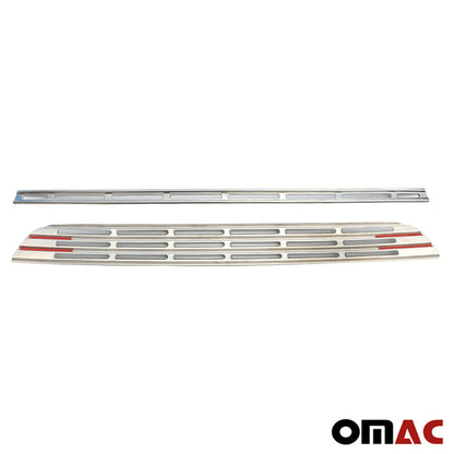 OMAC Front Bumper Grill Trim Molding for Peugeot Partner Tepee 2008-2015 Steel 2x 5723081