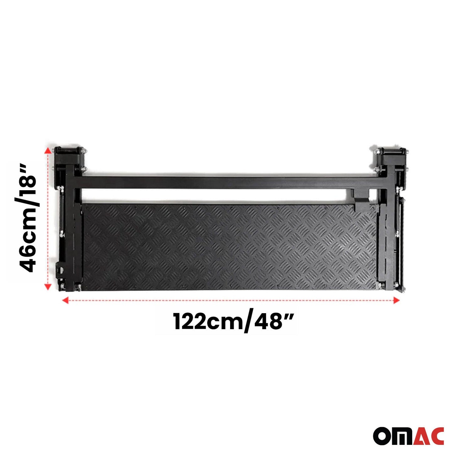 OMAC Foldable Hitch Tailgate Step Truck Bed Step for Jeep Gladiator Trunk Lid Step U028418