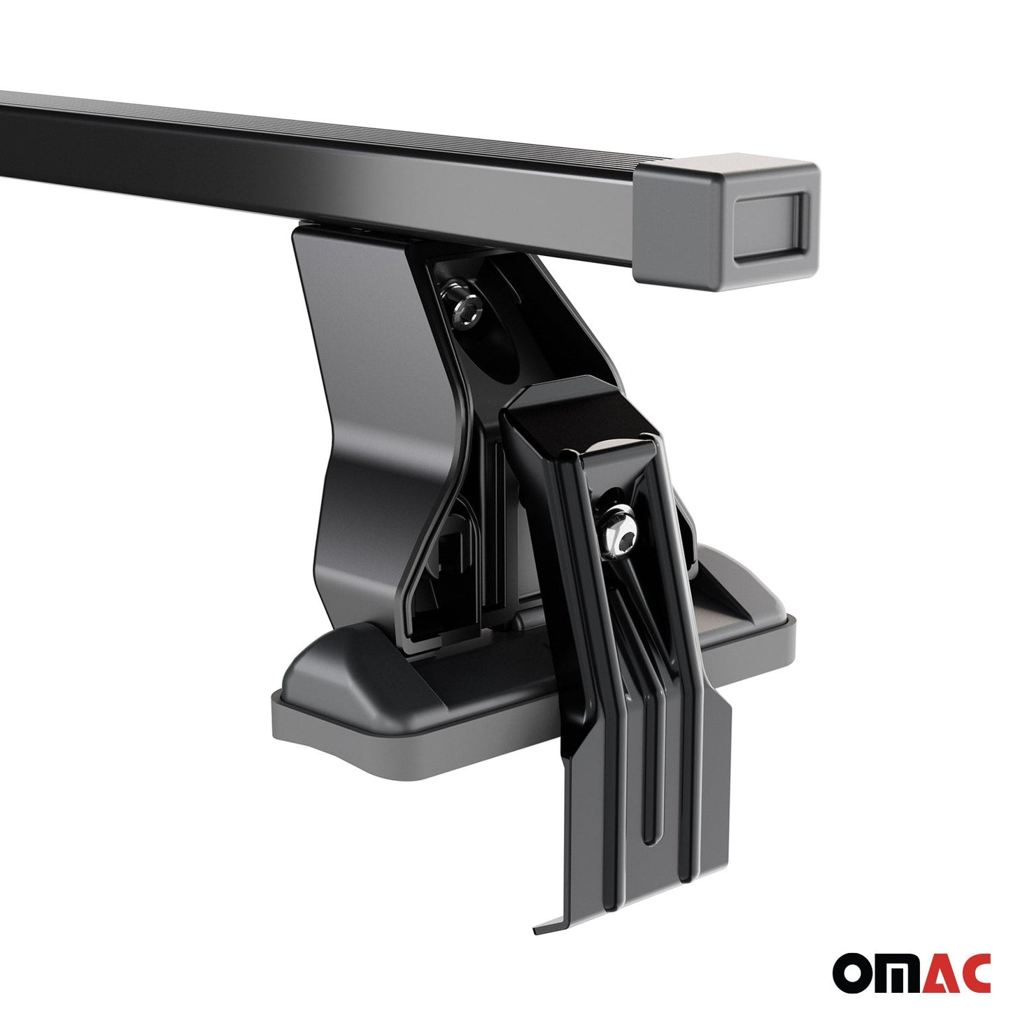 Smooth Roof Racks Cross Bars Luggage Carrier for Audi Q2 2018-2024 Black 2x