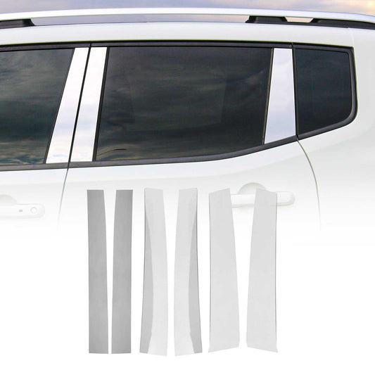2011-2017 Toyota Sienna Window Pillar Posts Door Trim Cover Stainless Steel Silver 6x
