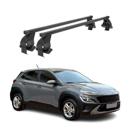 2019-2023 Hyundai Kona EV Roof Rack Cross Bars Black
