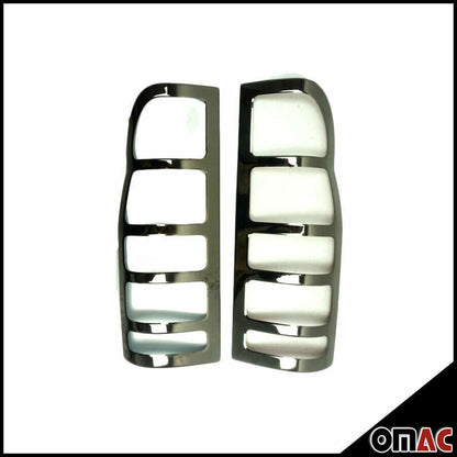 OMAC Trunk Tail Light Trim Frame for Ford Transit 2007-2014 Steel Dark 2 Pcs 2621101B