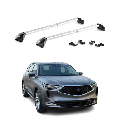 2022-2026 Acura MDX Roof Rack Cross Bars Silver Luggage Carrier 2 Pcs